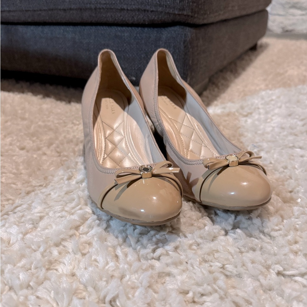 Cole Haan Leather Stacked Heels